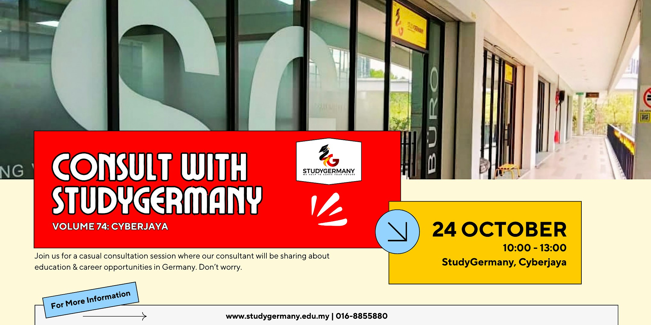 [Cyberjaya] How To Study In Germany - 1 to 1 session with StudyGermany