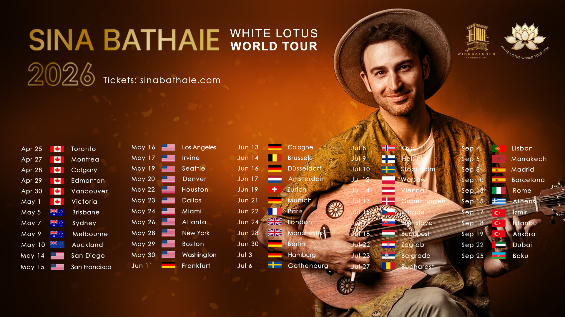 Sina Bathaie White Lotus World Tour - Live in Istanbul