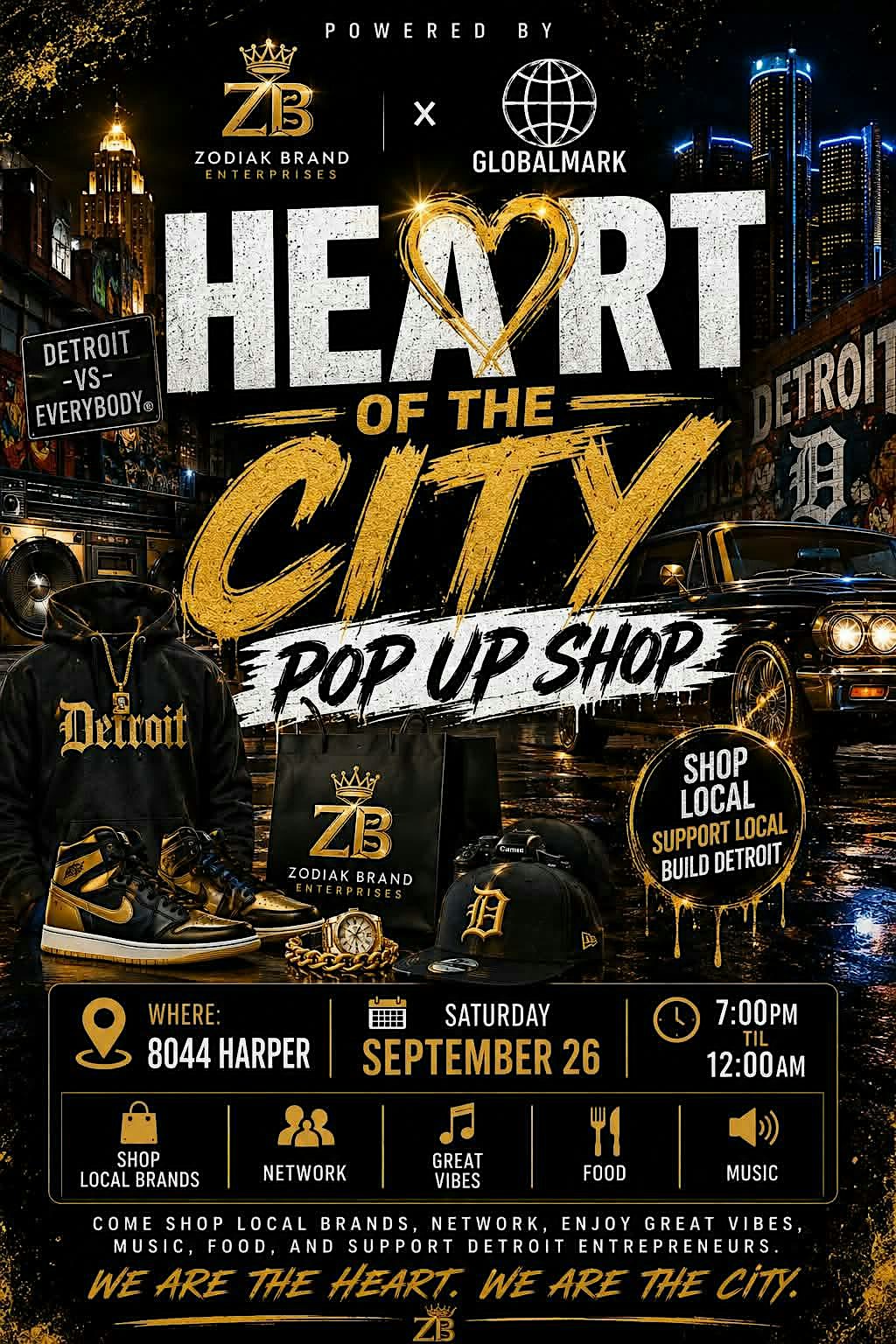 Heart of the City pop up