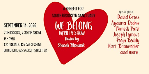 We Belong Variety Show Hosted by Shonali Bhowmik