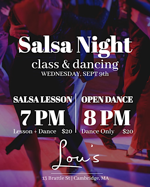Salsa Dance Night at Lou's | Lessons & Social Dancing