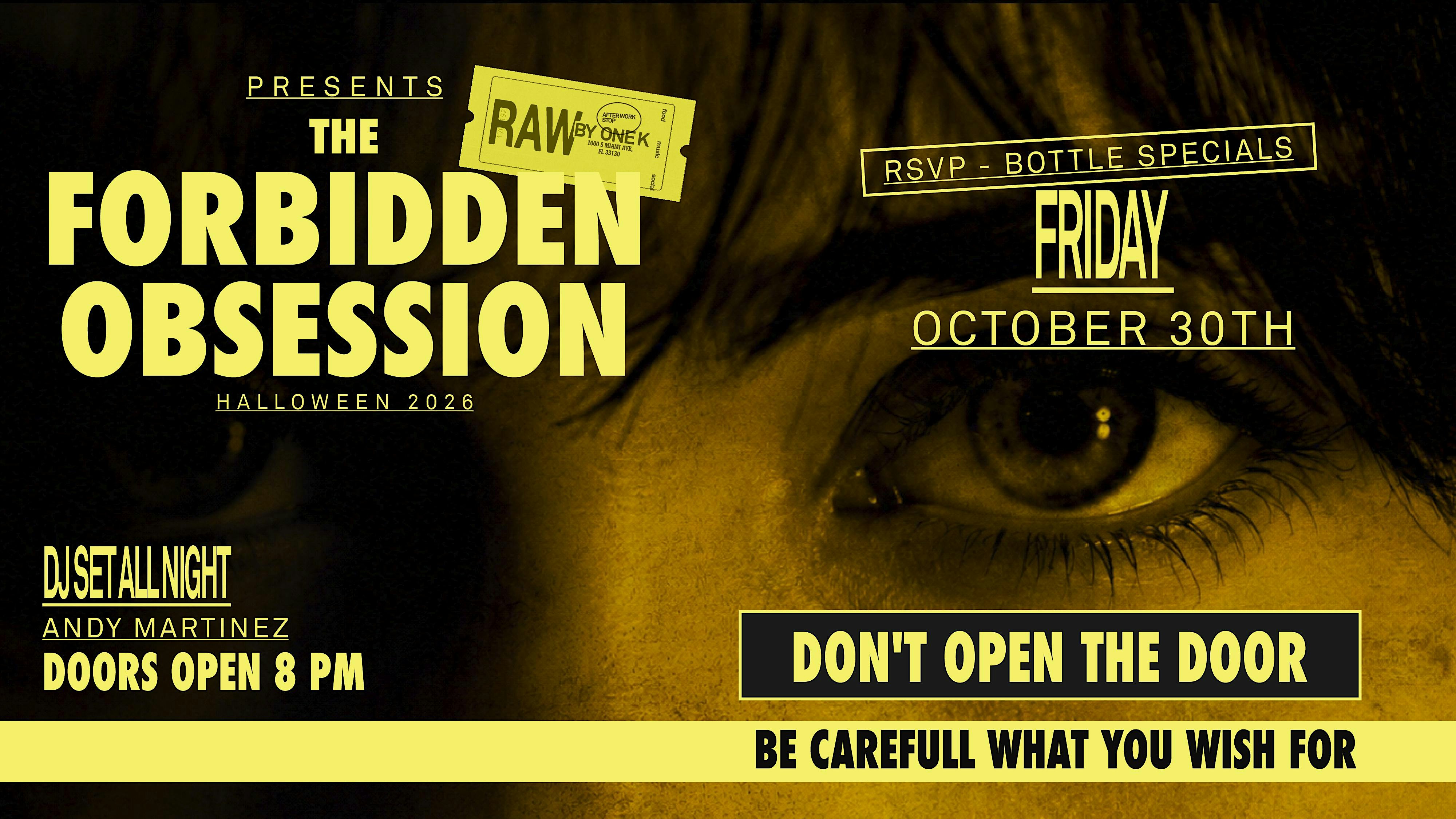 HALLOWEEN OCT 30 @RAW BY ONE K