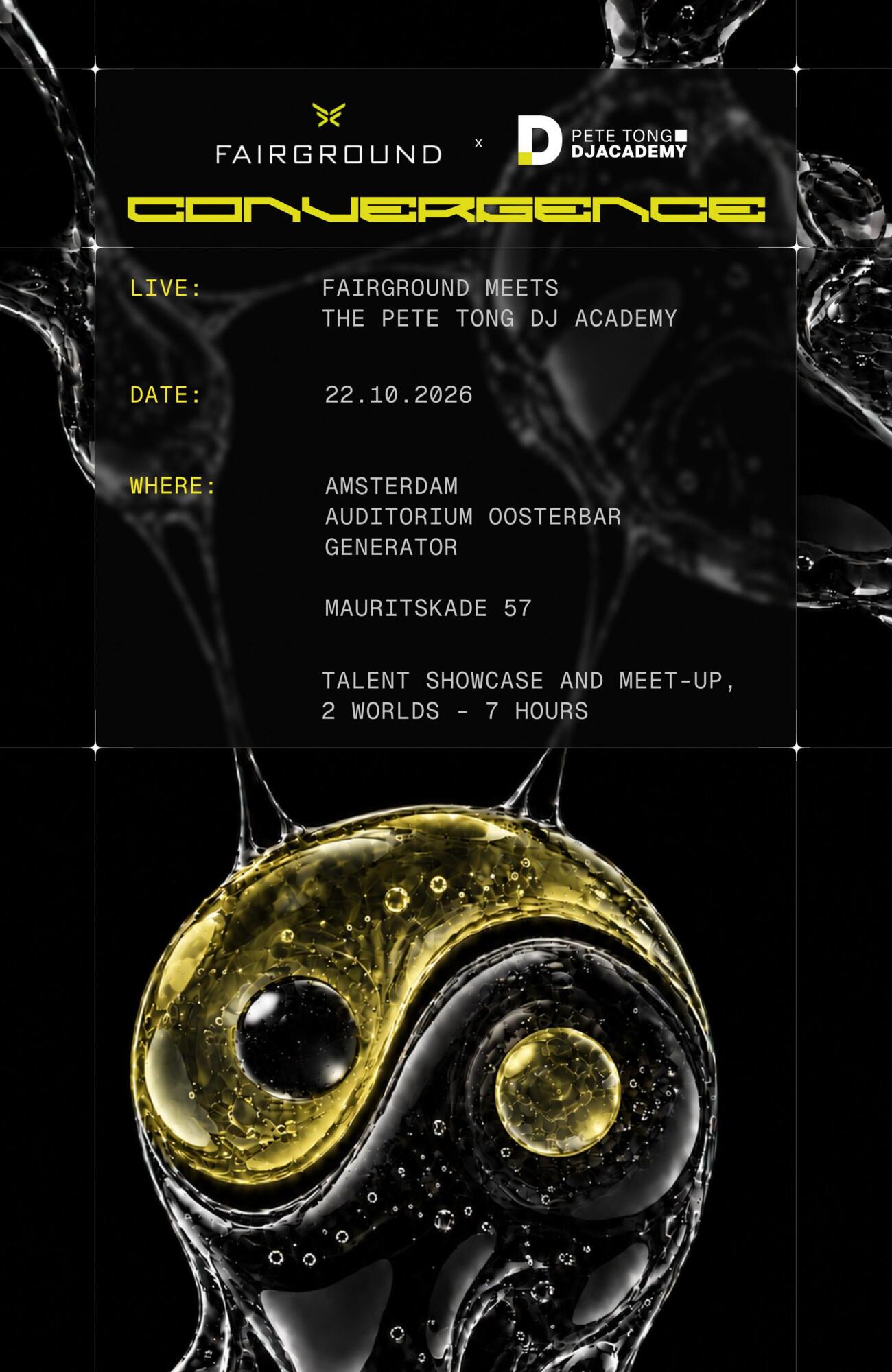Convergence: FAIRGROUND x Pete Tong DJ Academy