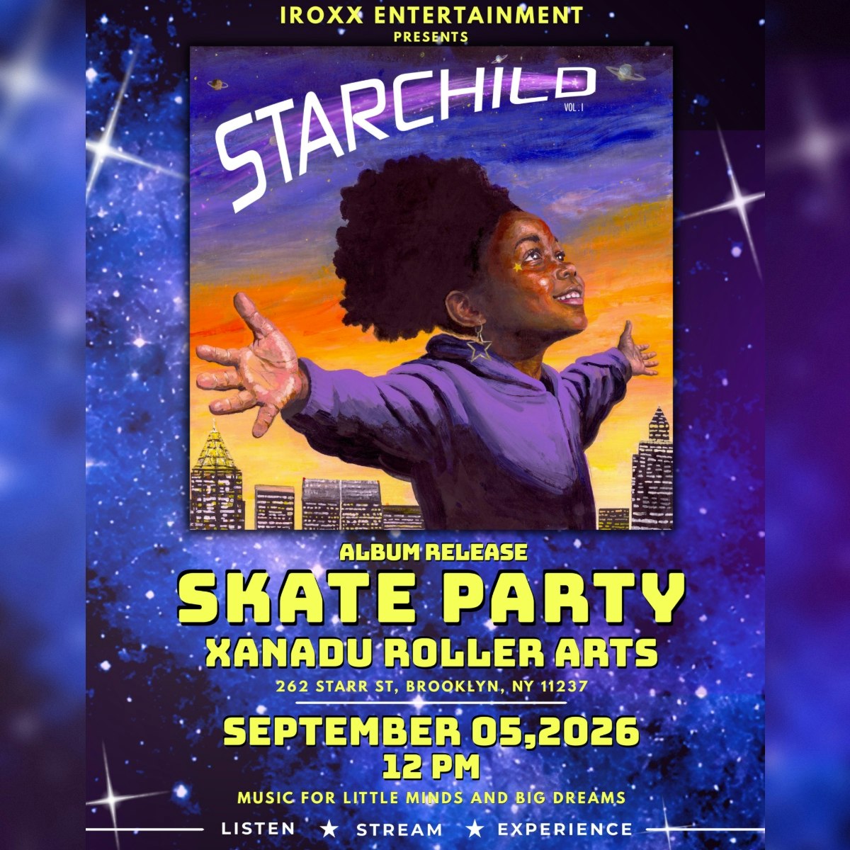 Divi Roxx Kids Album Release Party All Ages Skate Party (skate)