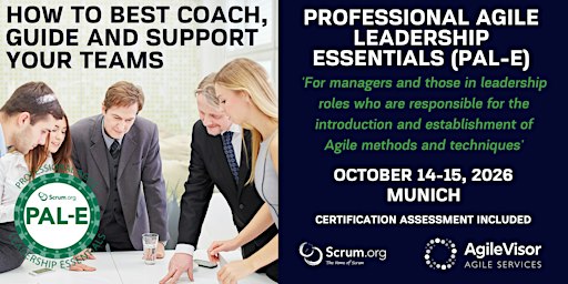 Certified Training | Professional Agile Leadership (PAL-E)