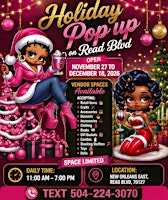 Holiday Pop Up Retail Shopping on Read Blvd., New Orleans East