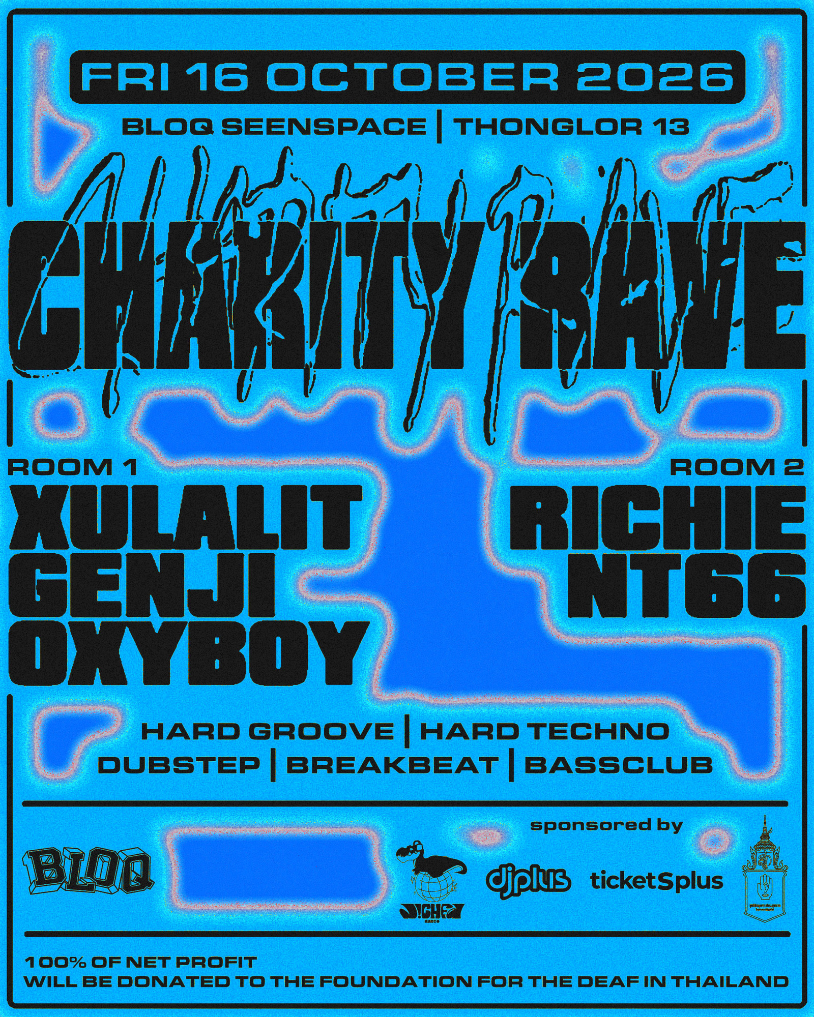 NO SIGNAL TECHNO - MULTI-GENRE x 2 ROOMS · CHARITY RAVE