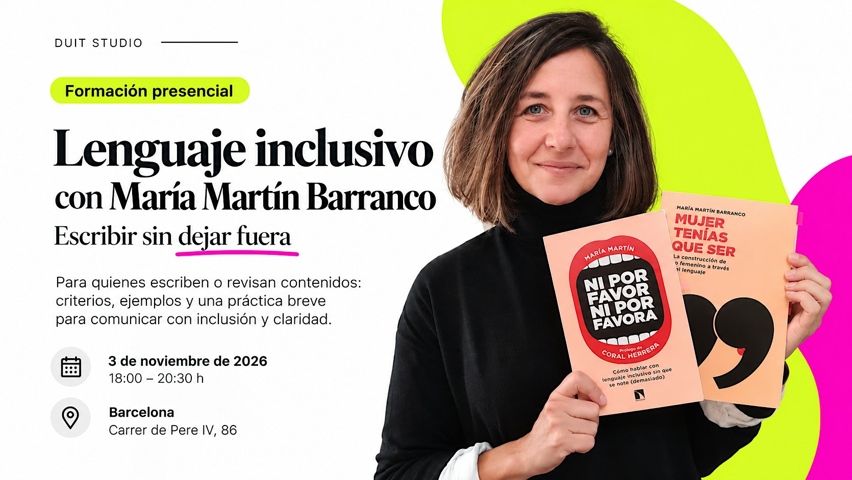 Formación en lenguaje inclusivo con María Martín Barranco