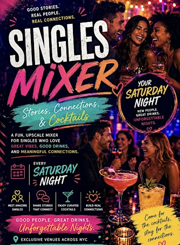 Singles Mixer: Stories, Connections, & Cocktails