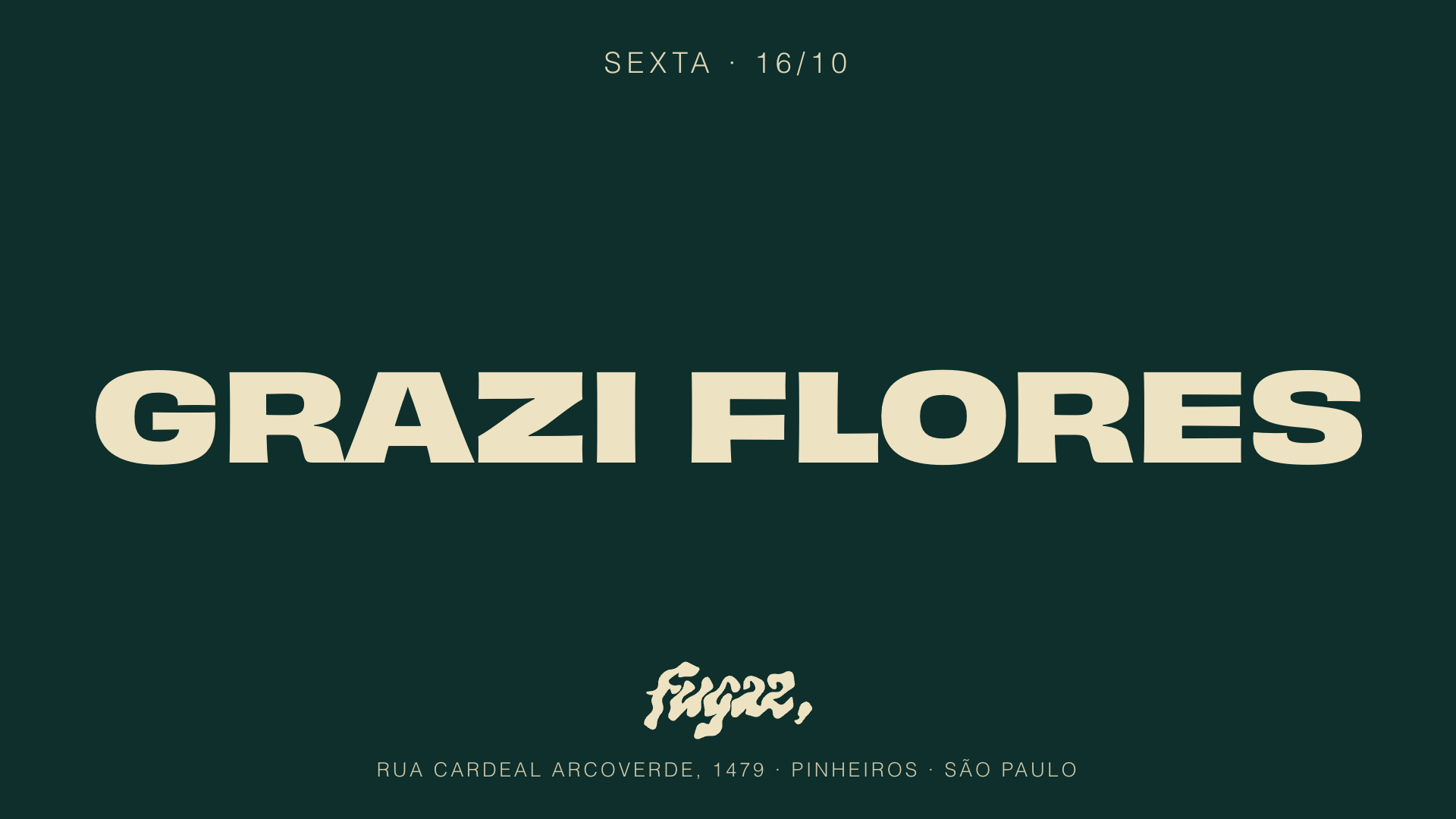 Fugaz recebe Grazi Flores