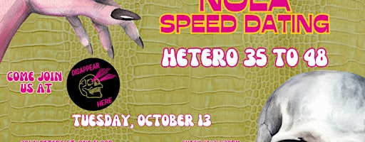10/13 - Red Stick Speed Dating @ Disappear Here