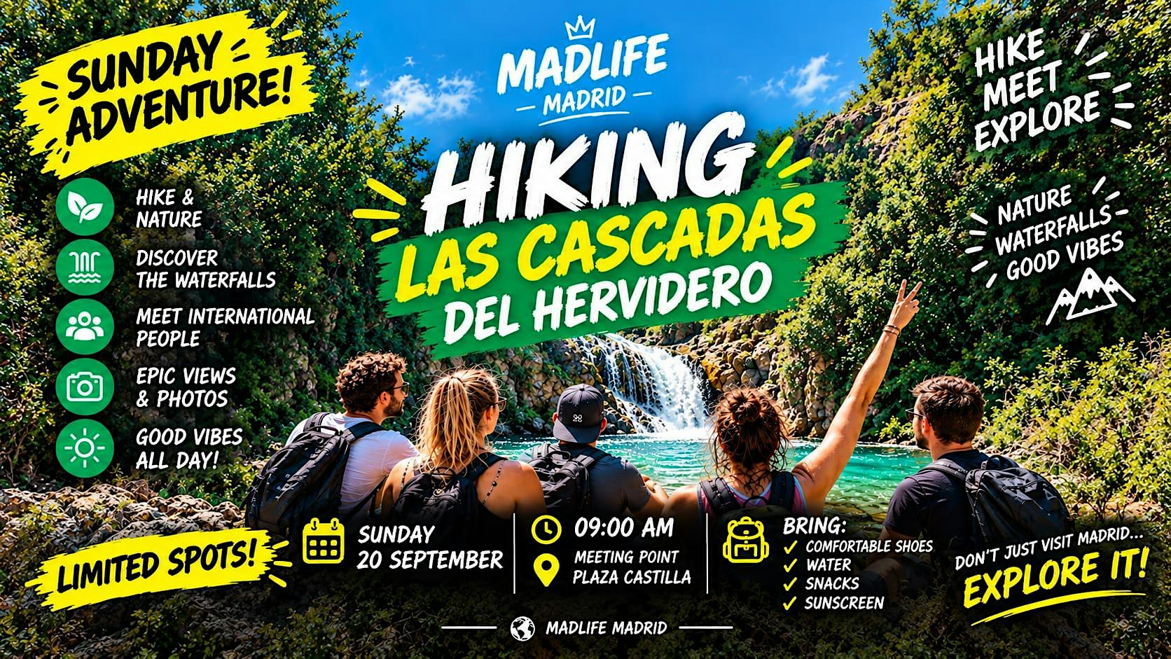 Let´s go Hiking + SWIM "Las Cascadas del Hervidero"