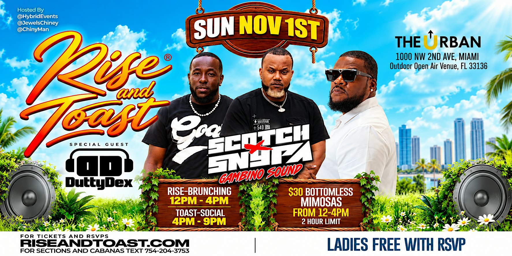 THIS SUNDAY! RISE AND TOAST CARIBBEAN BRUNCH PARTY AT THE URBAN