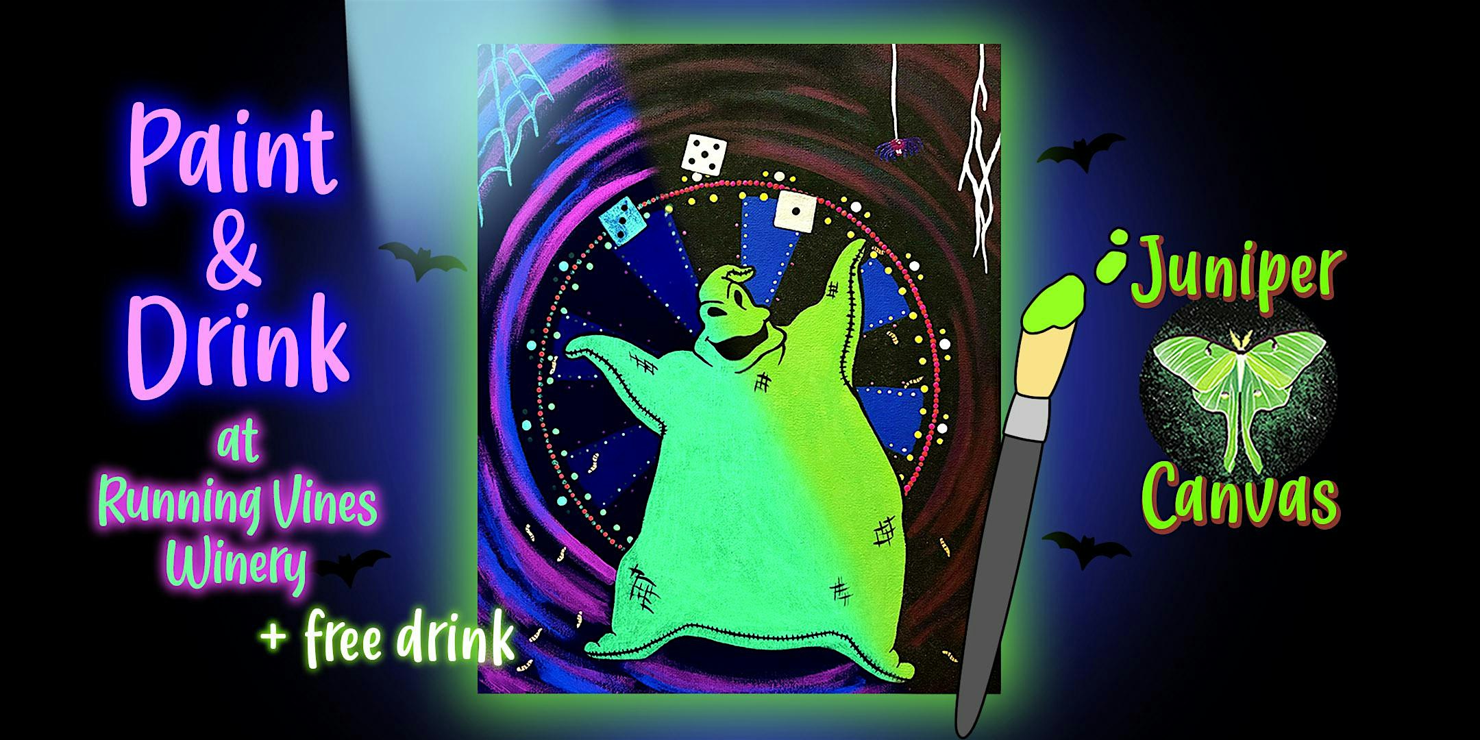 Paint & Drink at Running Vines Winery: Neon Dice