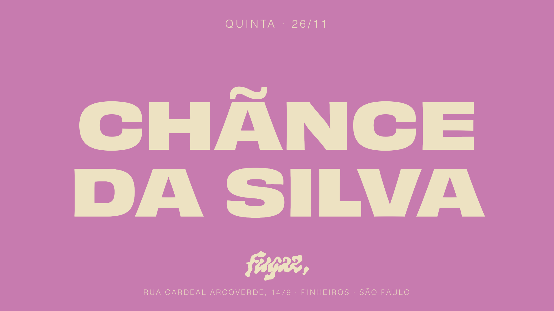 Fugaz recebe Chãnce da Silva
