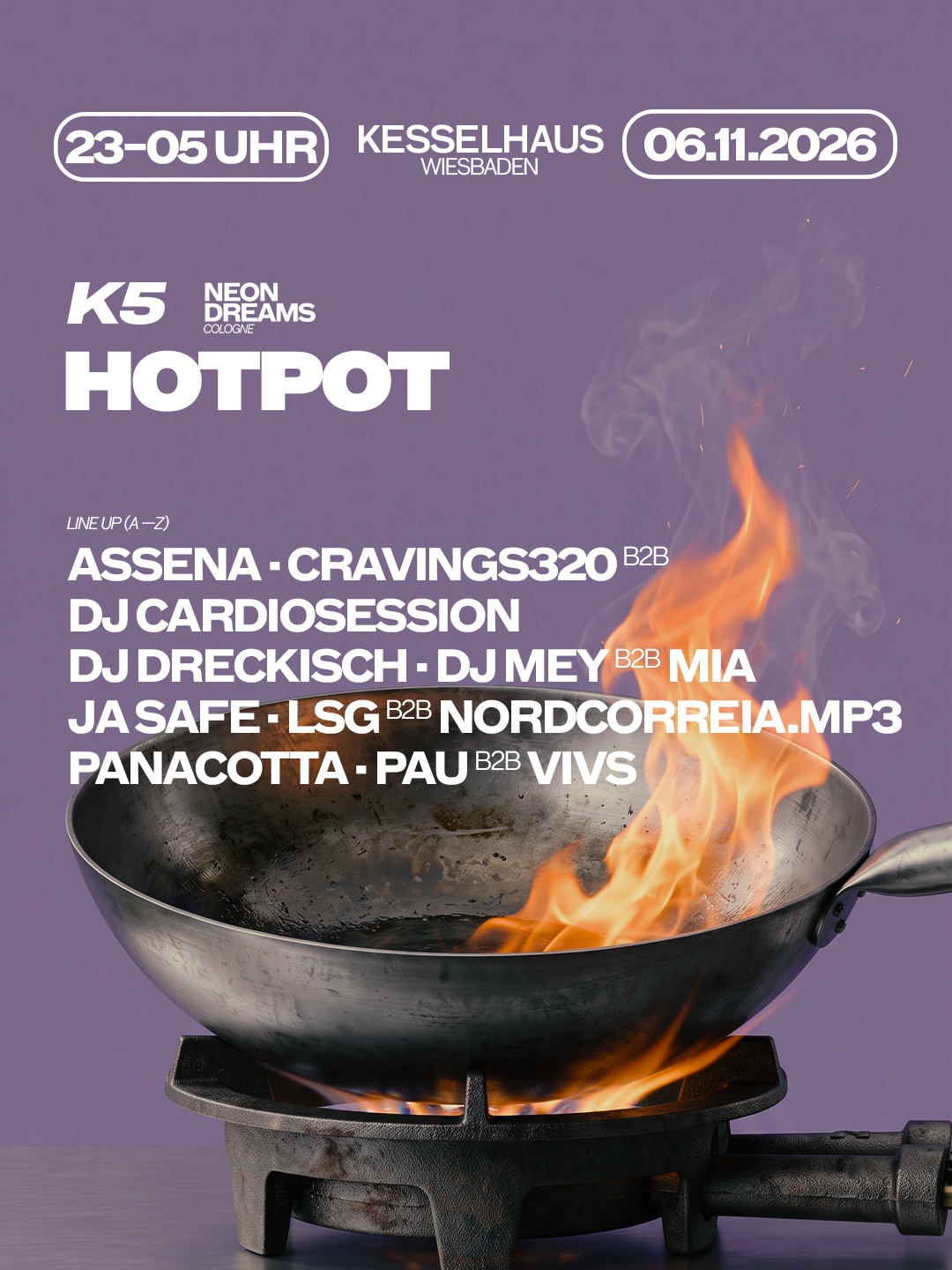 KOLLEKTIV FÜNFSINN x NEON DREAMS COLOGNE pres. HOTPOT