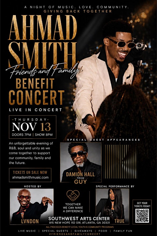Ahmad Smith’s Friends and Family Benefit Concert