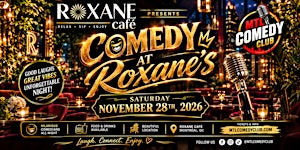Comedy at Roxane’s | Live English Stand-Up Comedy | November 28, 2026.
