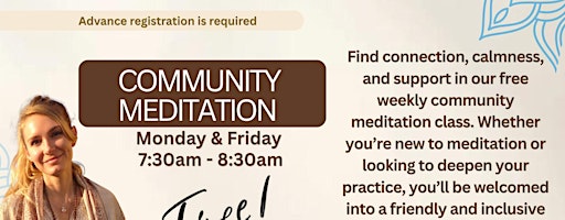Community Meditation - Free!