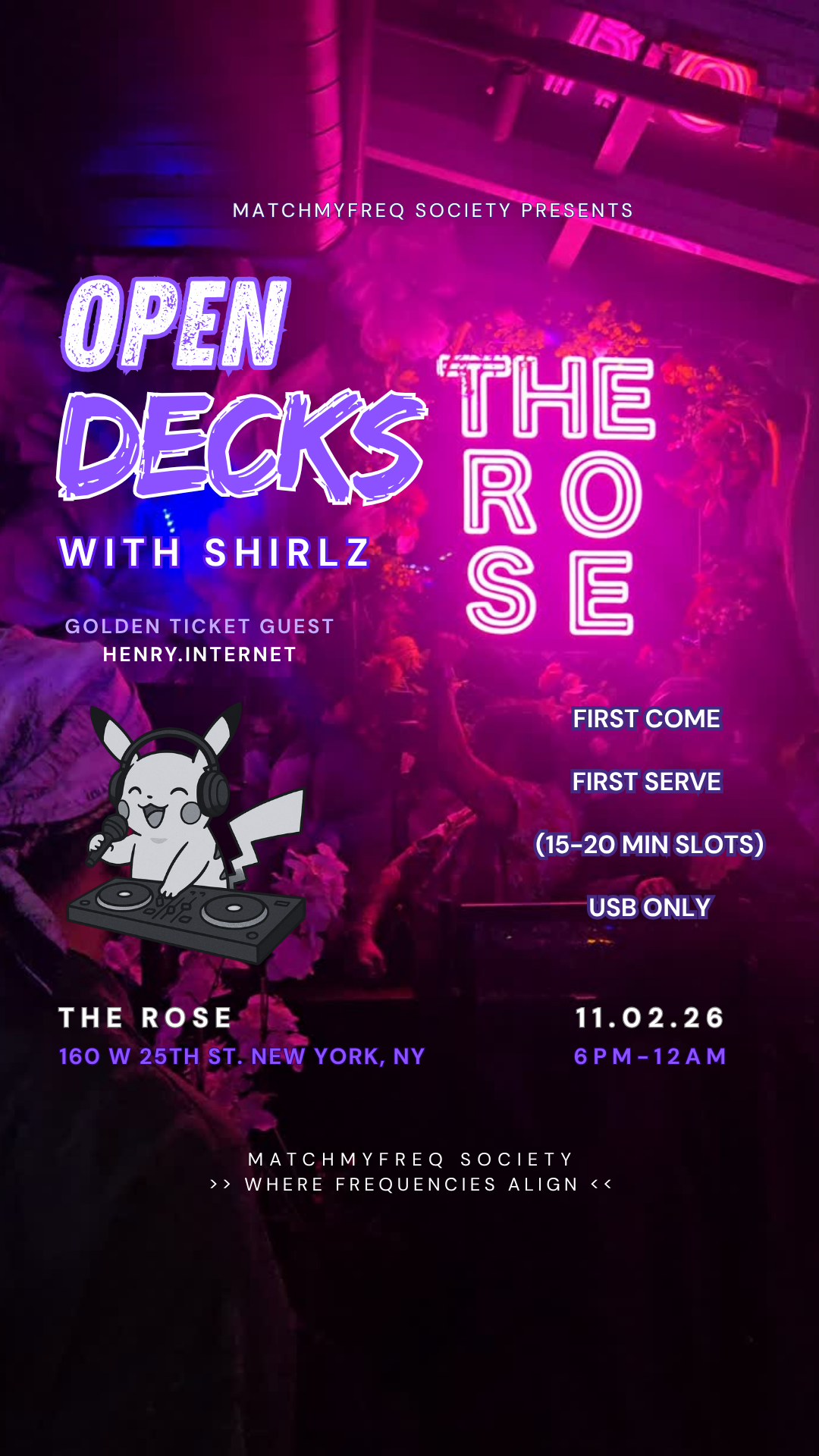 MMF Society Open Decks