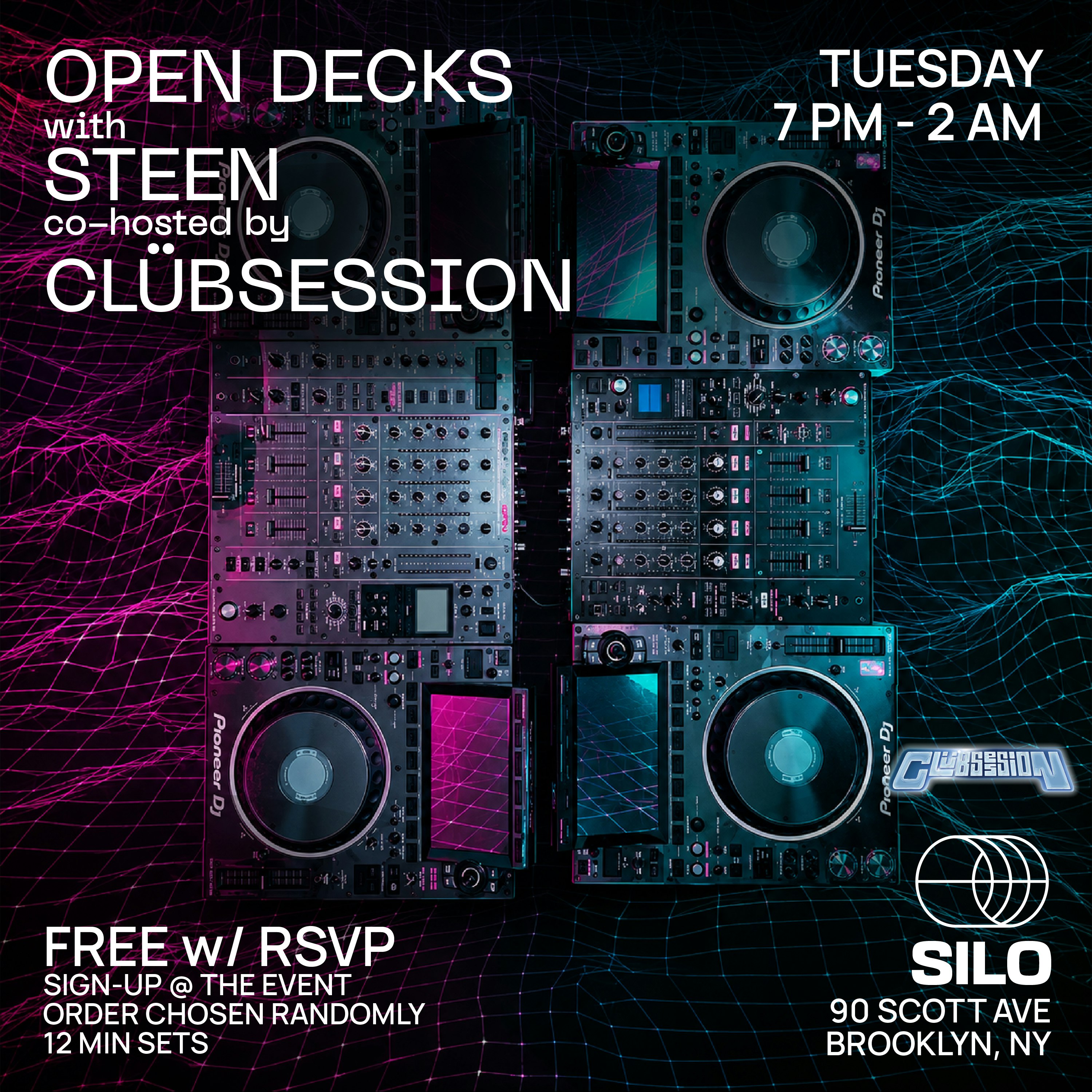 Open Decks w/ Steen & Clübsession