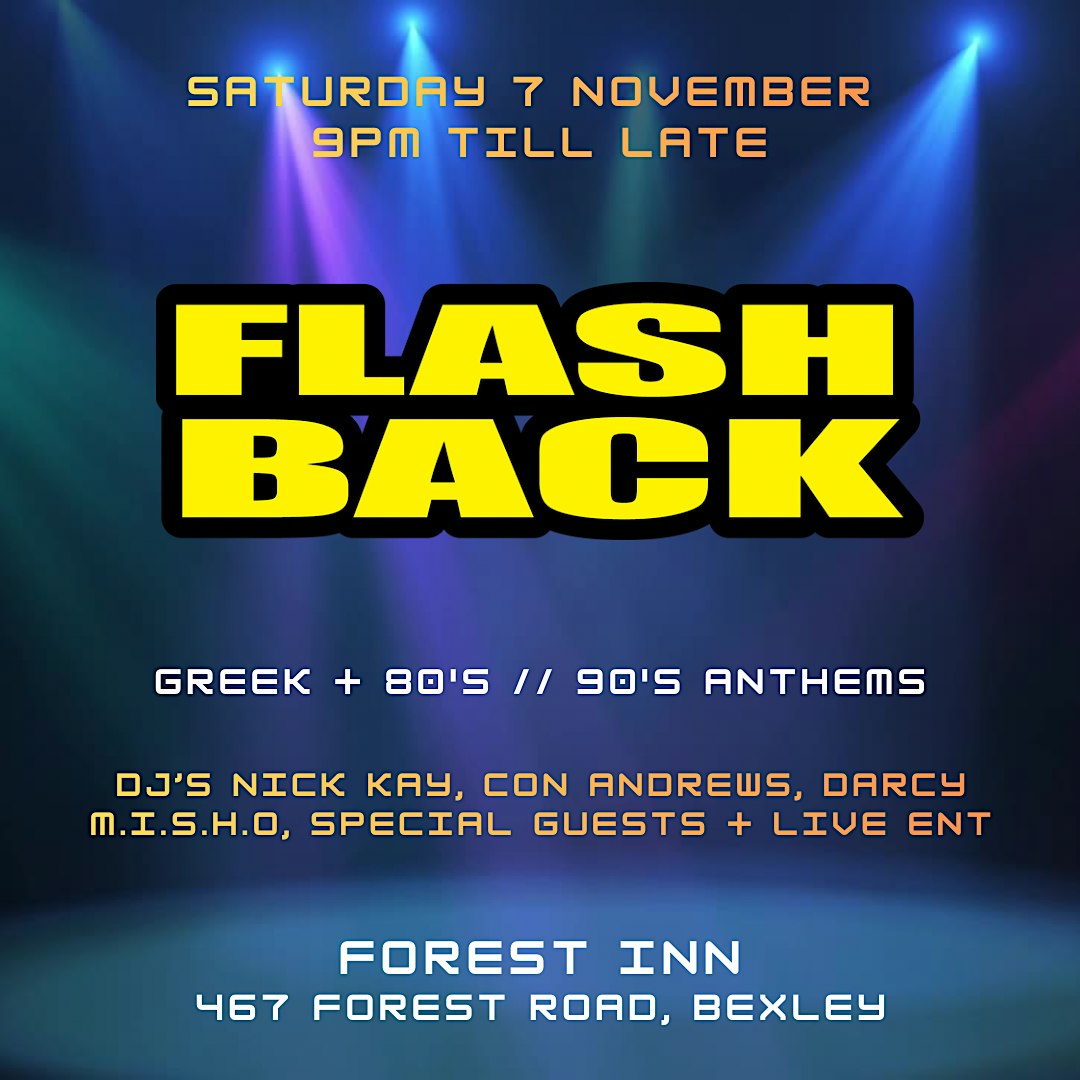 Flashback at Forest Inn (Bexley) - Sat 7 Nov