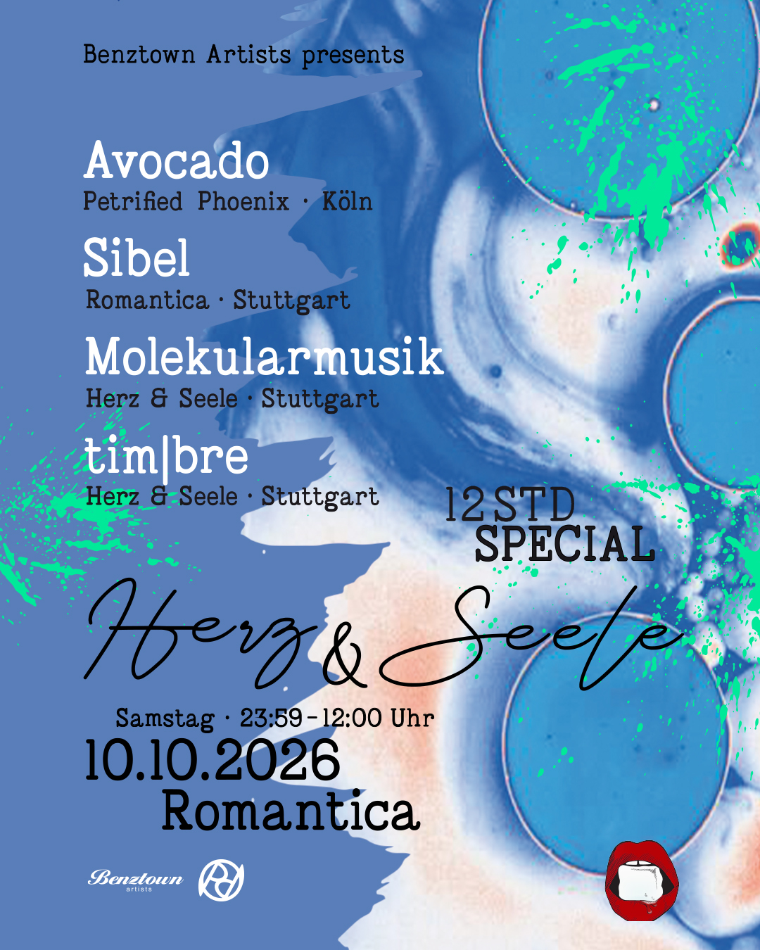 HERZ & SEELE w./ Avocado, Sibel, Molekularmusik, tim|bre
