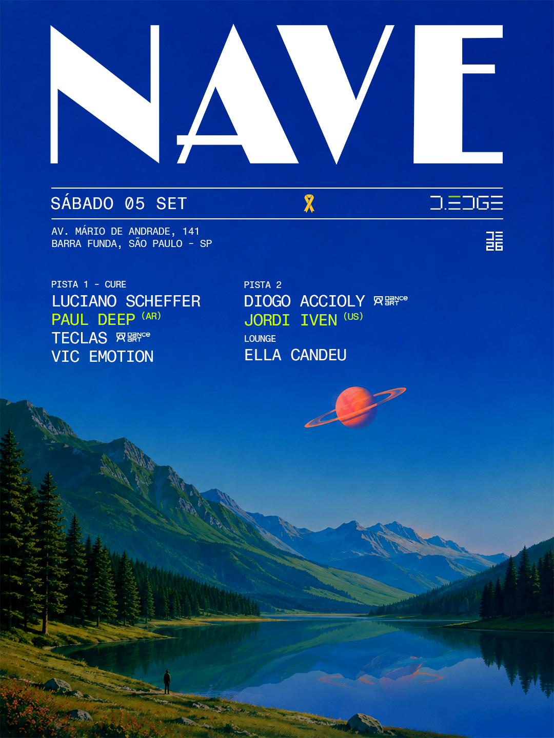 NAVE D-EDGE SP pres.: P1: Paul Deep (AR). LUCIANO SCHEFFER . Teclas // P2: Jordi Iven (NYC) 