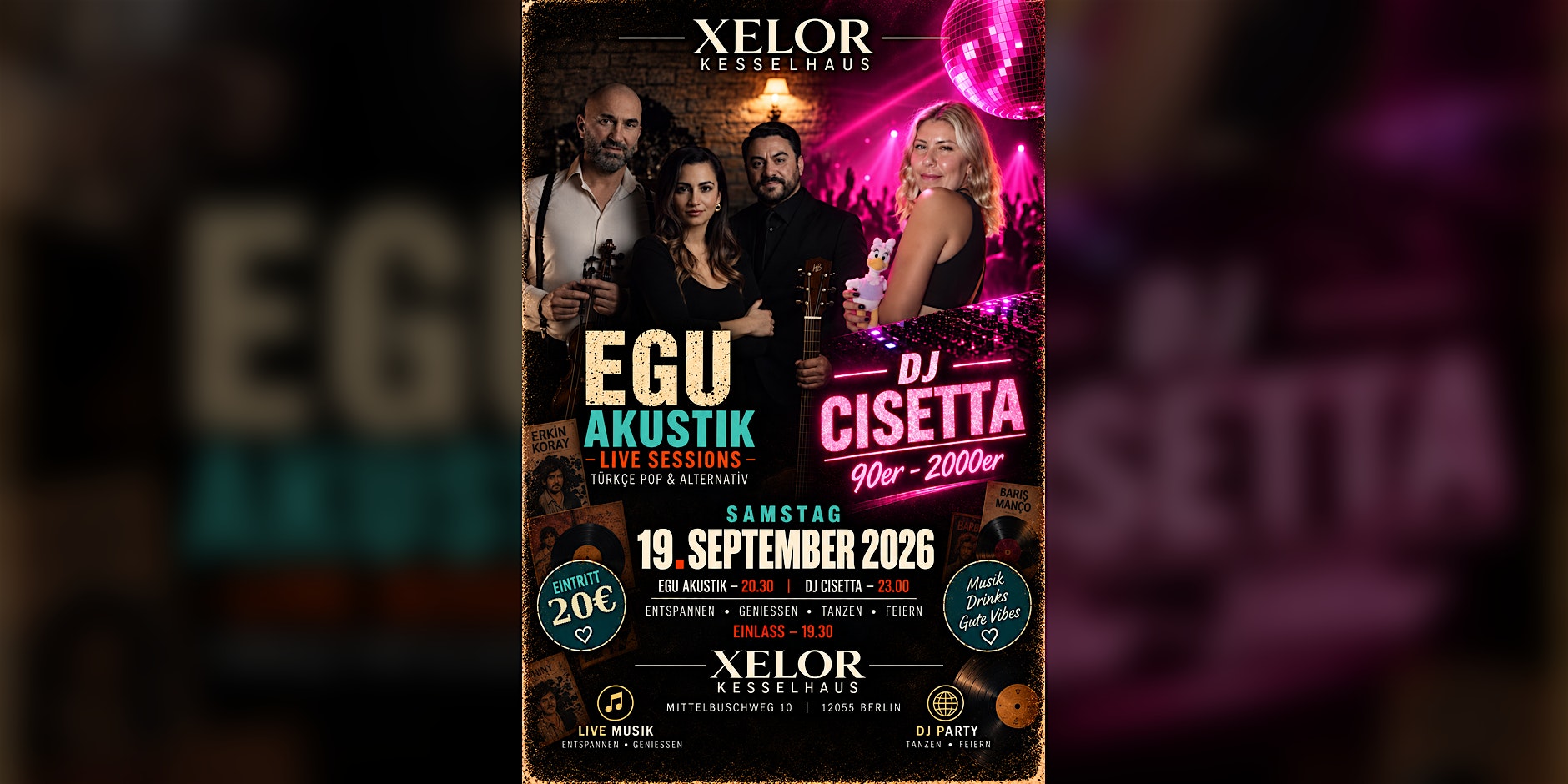 EGU Akustik & DJ Cisetta im Xelor Kesselhaus