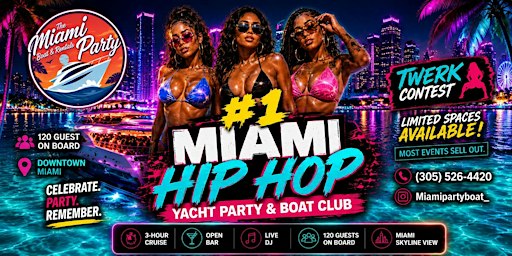 YACHT PARTY MIAMI | LIT BOOZE CRUISE| UNLIMITED FREE DRINKS |TWERK CONTEST