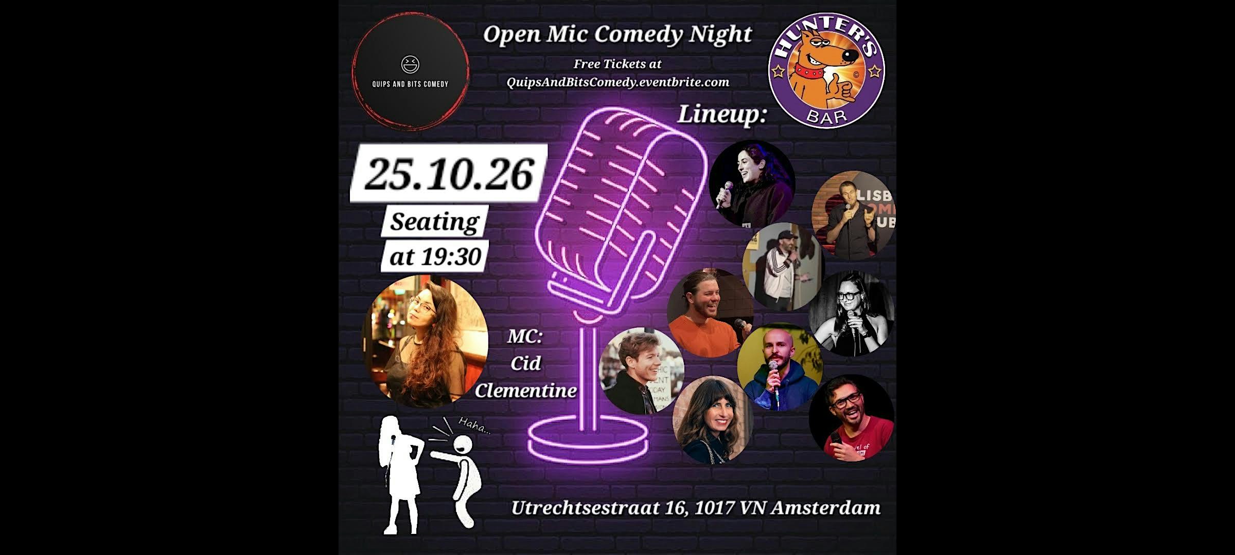 Hunter's Bar Open Mic Comedy