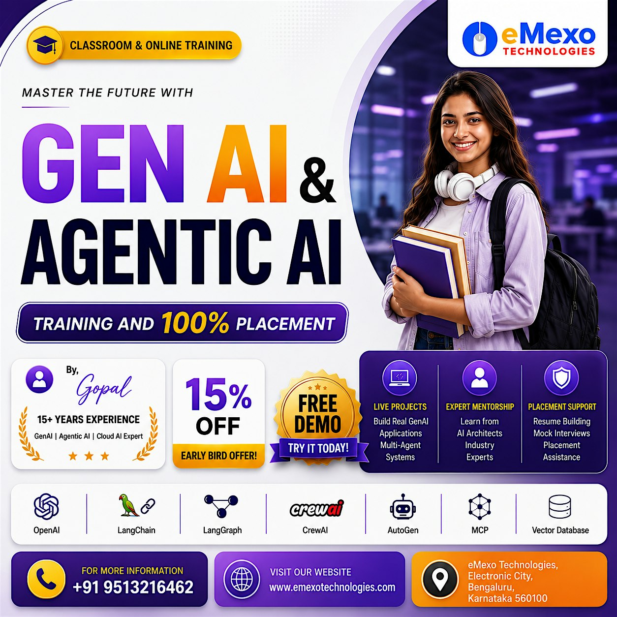 Free Gen AI & Agentic AI Demo at eMexo
