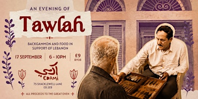 Tawlah (backgammon) and dinner at EDAMI