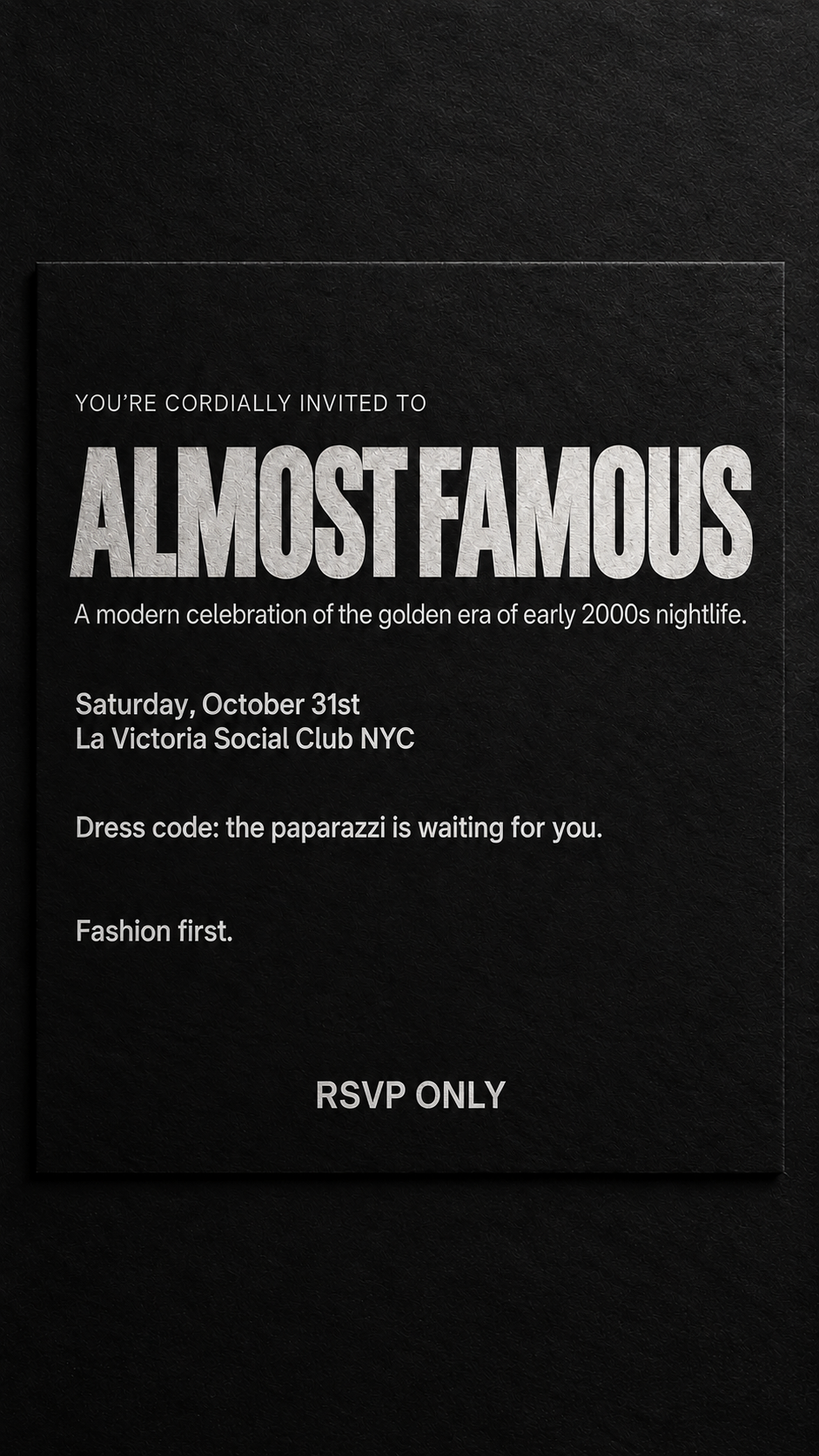 Almost Famous @ La Victoria - Halloween Night