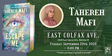 Tahereh Mafi Live at Tattered Cover Colfax