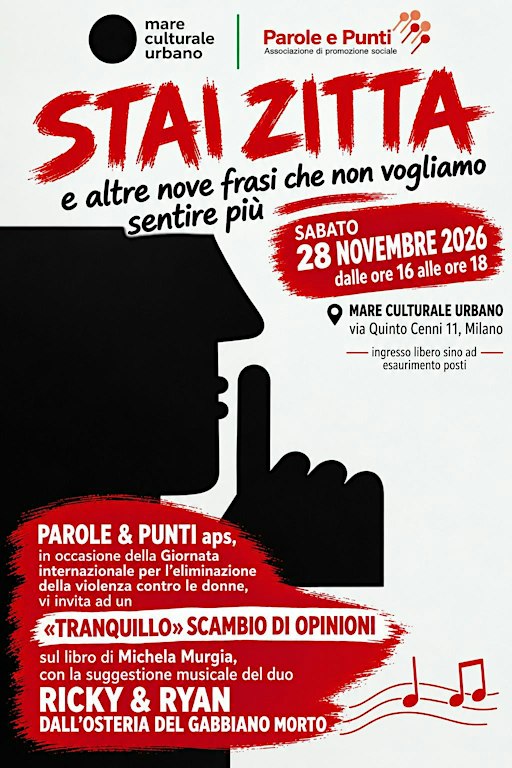 STAI ZITTA! Parole, creatività e impegno condiviso