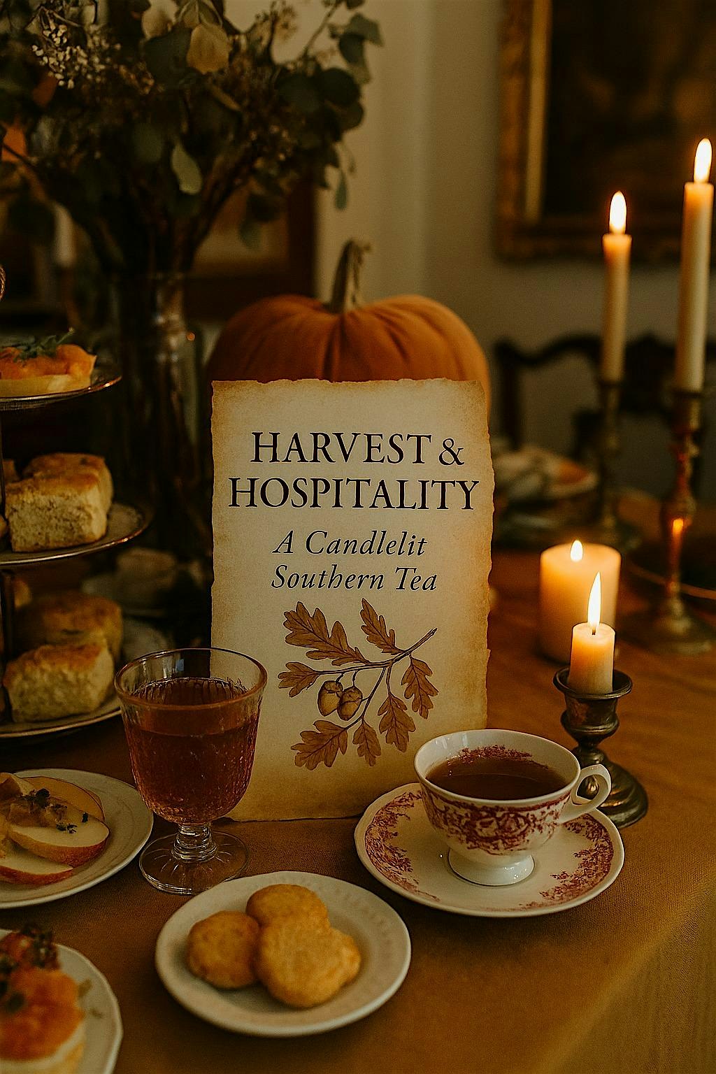 Harvest & Hospitality-A Candlelit Southern Tea