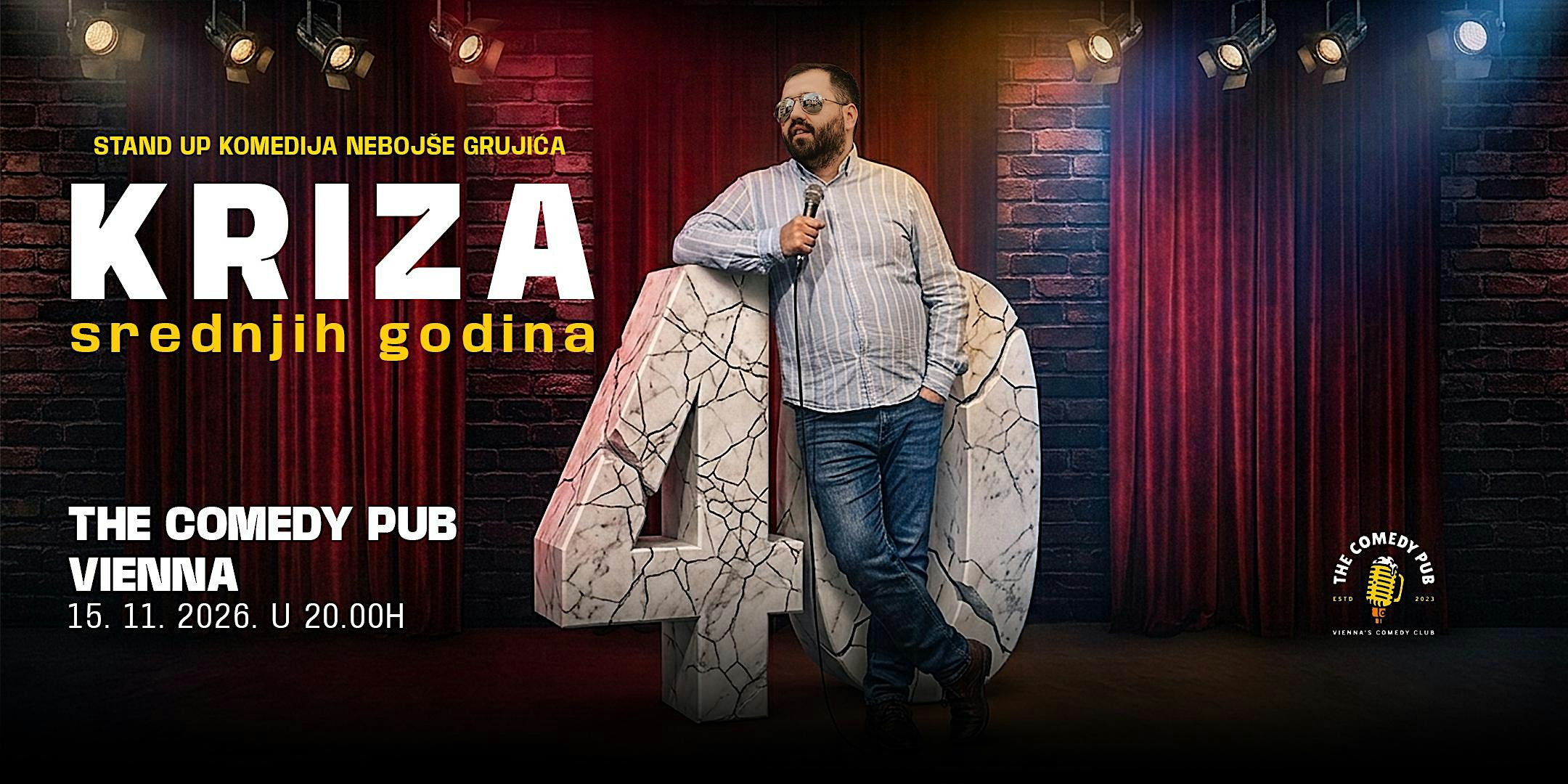 Kriza srednjih godina – Nebojša Grujić | Stand-up komedija u Beču