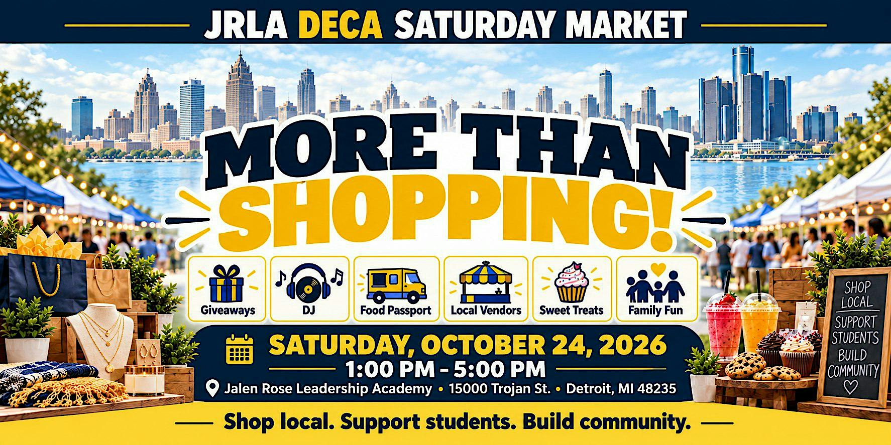 JRLA DECA Saturday Market | Shop Local, Win Giveaways & Support Students!