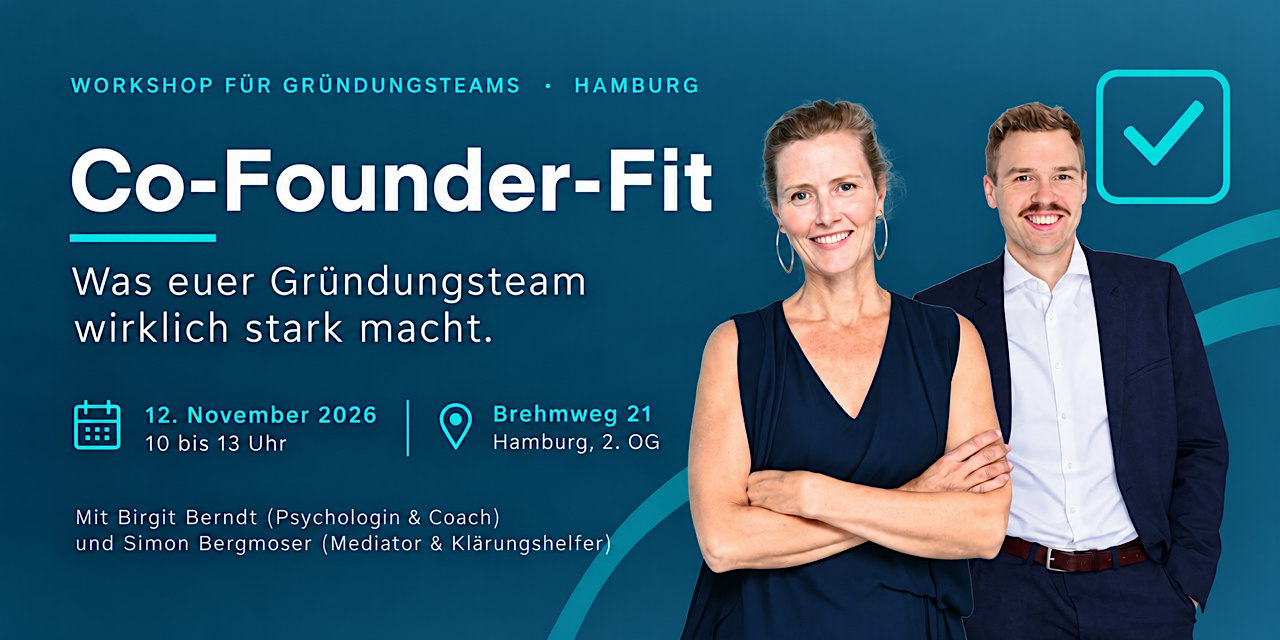 Co-Founder-Fit: Der Workshop für Gründer:innen-Teams