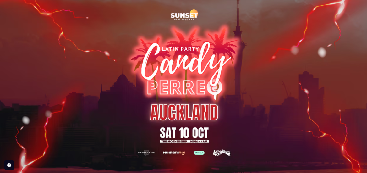 Sunset New Zealand presents: Candy Perreo Latin Party — Auckland