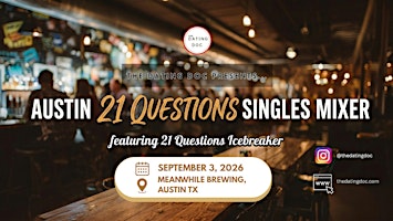Austin 21 Questions Singles Mixer (Ages: 20s–30s)