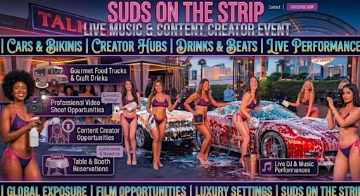 SUDS On The Strip Bikini Car Wash & Car Content Creators Party