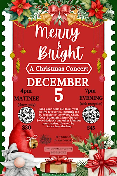 MERRY & BRIGHT - An Afternoon Christmas Concert (MATINEE)