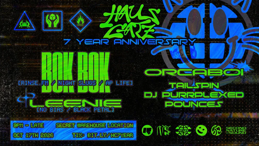 Haus Catz 7 Year Anniversary W/ Bok Bok [Uk] + Leenie