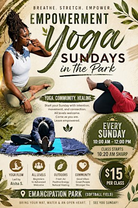 Empowerment Yoga Sundays in the Park