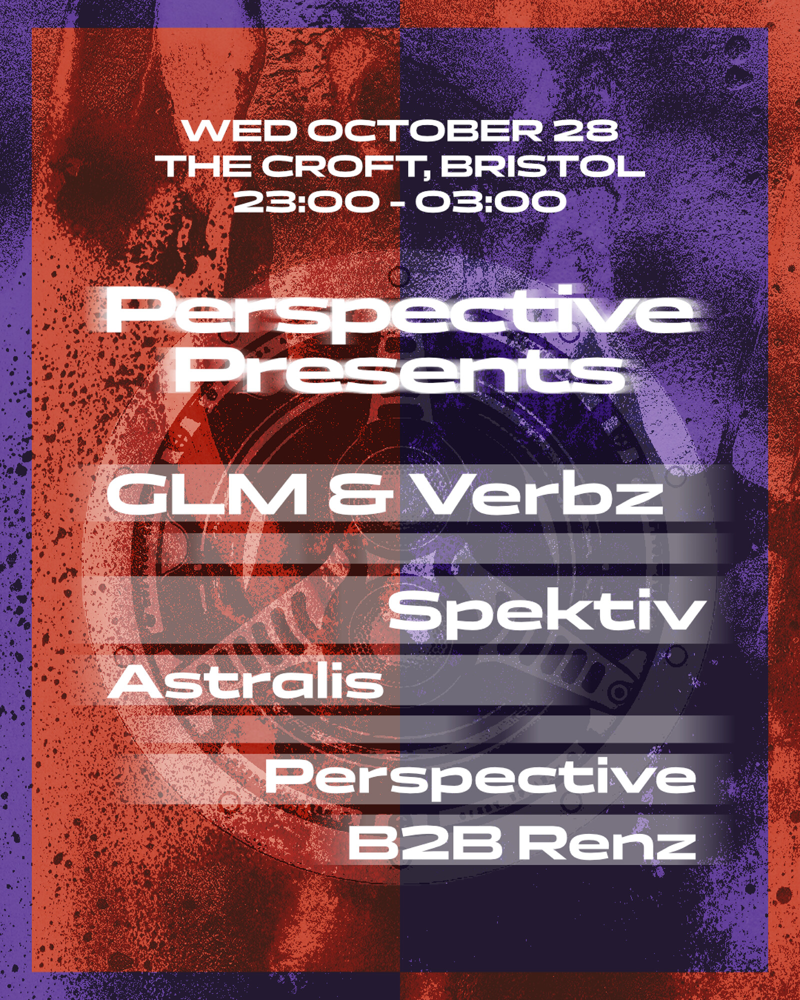 Perspective Presents: GLM & Verbz, Spektiv + more