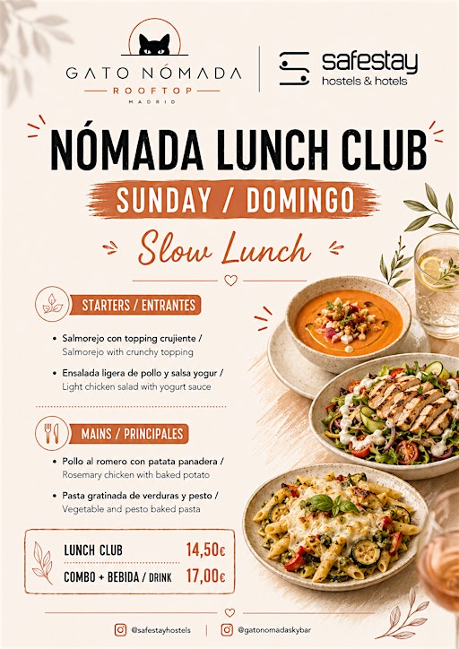 Slow Sunday Lunch · Nómada Lunch Club Madrid