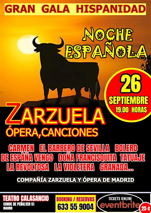 CONCIERTO HISPANIDAD. NOCHE ESPAÑOLA