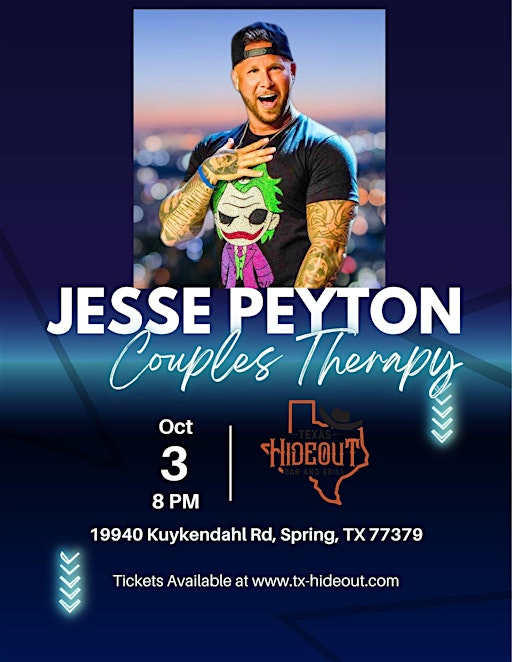 Jesse Peyton Presents Couples Therapy at Texas Hideout